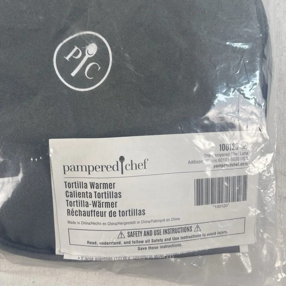 Pampered Chef Grey Tortilla Warmer #100120